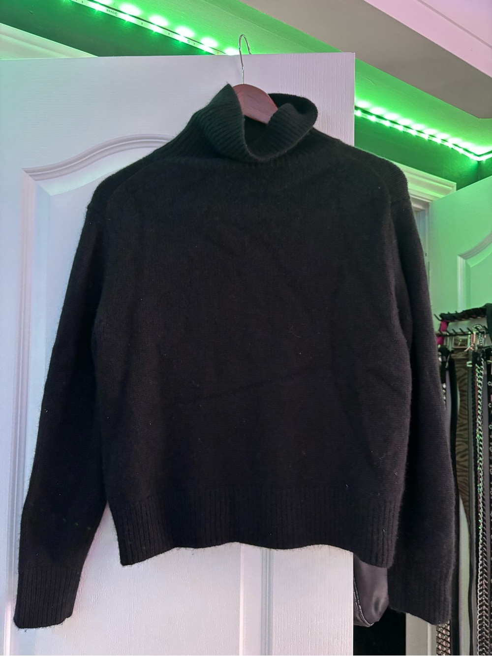 Women’s Black Turtleneck Sweater - Classic Knit Pullover